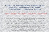 Ppt for the conferance   effect of postoperative bleaching on clinical performance of three contemporary composite resins
