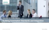 Building automation standards and integration