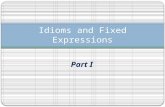 Idioms and fixed expressions (i)