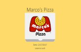 Project 1 marco’s pizza