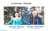 Leading change: Goran Henriks and Helen Bevan workshop