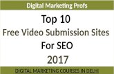 Top 10 Free Video Submission Sites For Seo 2017