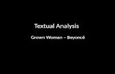 Textual analysis beyonce