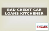 Bad credit car loans kitchener