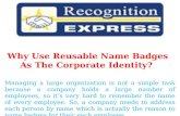 Why use reusable name badges as the corporate
