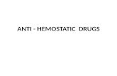 Anti Hemostatic Drugs
