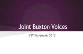 Joint buxton voices meeting 27th november 2015