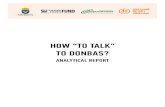 How "to talk" to Donbas?