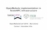 OpenNebulaConf2015 2.14 Cloud Service Experience in TeideHPC Infrastructure - Carlos Ignacio González Vila