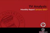 TV Advertising Analysis Monthly Report – January 2017