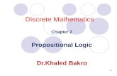 Discrete mathematics Ch2 Propositional Logic_Dr.khaled.Bakro د. خالد بكرو