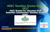 HSSC Excise Taxation Inspector Entrance   Coaching In Chandigarh