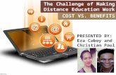 Cost vs. benefits of Distance Education