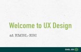 Welcome to User Experience (UX) Design at EMBL-EBI