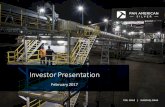 February Investor Presentation  - Pan American Silver