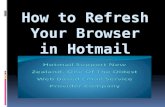 How to refresh your browser in hotmail