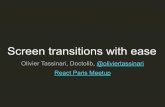 Screen transitions with ease
