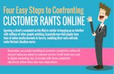 Four Easy Steps to Confronting Customer Rants Online