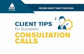 Client Tips for Successful Consultation Calls | APEX LEADERS