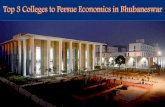 Top 3 Colleges to Persue Economics in Bhubaneswar