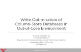 Write Optimization of Column-Store Databases in Out-of-Core Environment