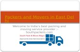 Southpackers.com - Packers and movers in East Delhi