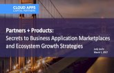 SaaS partnerships, business application marketplaces and ecosystem growth strategies