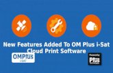 New Features Added to i-Sat Cloud Printing