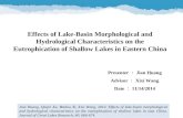 Effects of Lake-Basin Morphological and Hydrological Characteristics on the Eutrophication of Shallow Lakes in East China