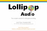 Jory Prum's Lollipop Audio - Investment Pitch Deck