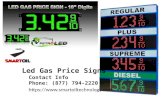 Smartoiltechnology Provide all LED Gas Price Signs for Gas Stations