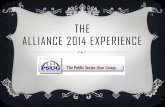 Alliance 2014 - Public Sector User Group
