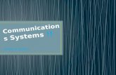 Communications systems !!