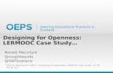 Designing for Openness : LERMOOC Case Study