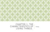 Ch.1.the characteristics of living things (biology)