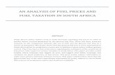 Honours Thesis 2015 - An Analysis of Fuel Prices and Fuel Taxation in South Africa