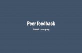 Peer feedback first edit