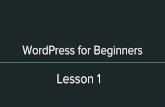 WordPress For Beginners Lesson 1 JALC Fall 2015