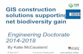 GIS construction solutions supporting net biodiversity gain