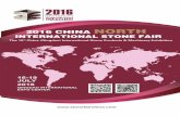 Brochure of China North Stone Fair 2016
