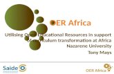 Utilising Open Education Resources in support of curriculum transformation at Africa Nazarene University: a participatory action research approach