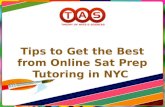 Tips to Get the Best from Online Sat Prep Tutoring in NYC