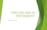 Types and uses of photography