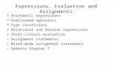 Expressions in c++