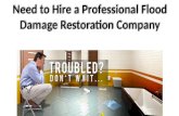 Need To Hire A Professional Flood Damage Restoration Company