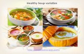 Healthy soup varieties