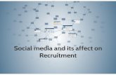 Social media and its affect on recruitment