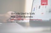 10 Hacks Used to Scale Your Online Business