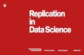 Replication in Data Science