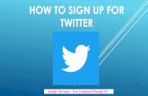 How To Sign Up for Twitter